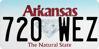 AR license plate 720WEZ