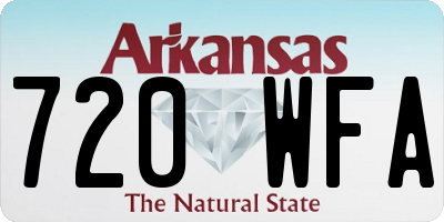 AR license plate 720WFA