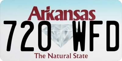 AR license plate 720WFD