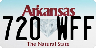 AR license plate 720WFF