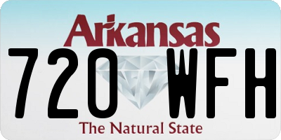 AR license plate 720WFH