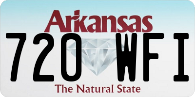AR license plate 720WFI