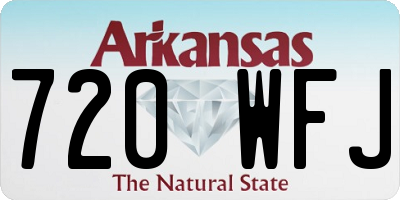 AR license plate 720WFJ
