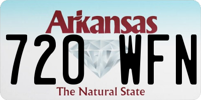 AR license plate 720WFN