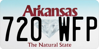 AR license plate 720WFP