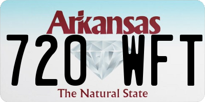 AR license plate 720WFT