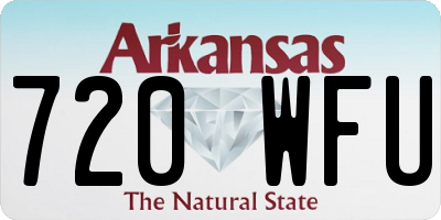 AR license plate 720WFU