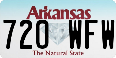 AR license plate 720WFW