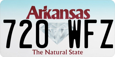 AR license plate 720WFZ