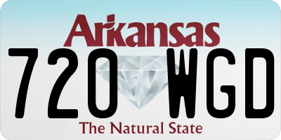 AR license plate 720WGD