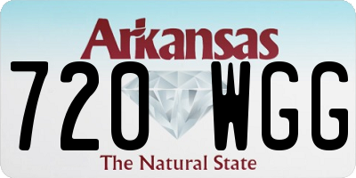 AR license plate 720WGG