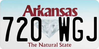 AR license plate 720WGJ