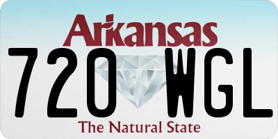AR license plate 720WGL