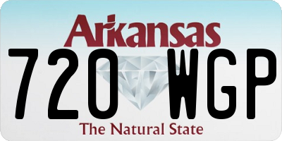 AR license plate 720WGP