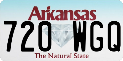 AR license plate 720WGQ