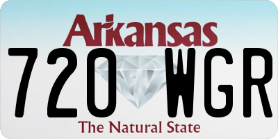 AR license plate 720WGR