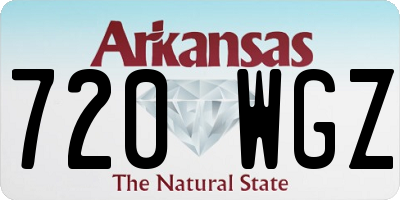 AR license plate 720WGZ