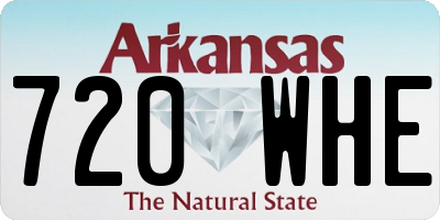 AR license plate 720WHE
