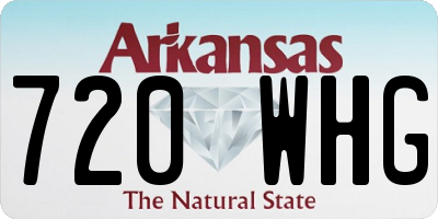 AR license plate 720WHG