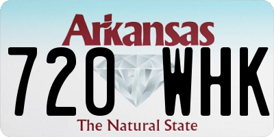 AR license plate 720WHK