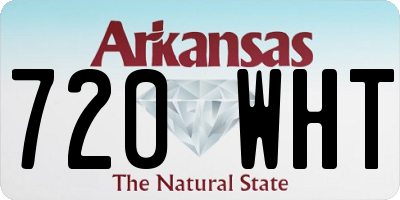 AR license plate 720WHT