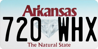 AR license plate 720WHX