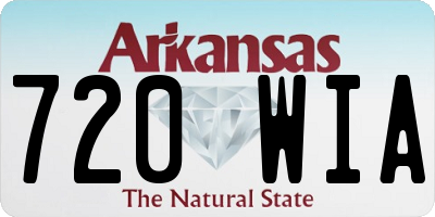 AR license plate 720WIA