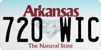 AR license plate 720WIC