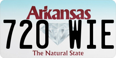 AR license plate 720WIE