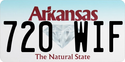 AR license plate 720WIF