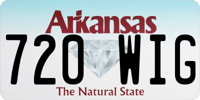 AR license plate 720WIG
