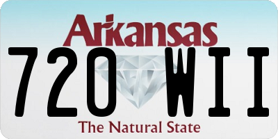 AR license plate 720WII