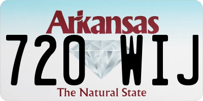 AR license plate 720WIJ