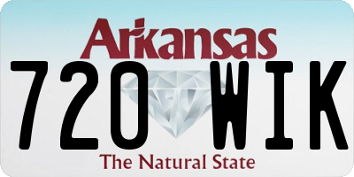 AR license plate 720WIK