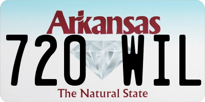 AR license plate 720WIL
