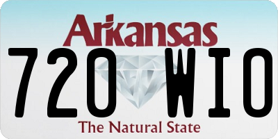 AR license plate 720WIO