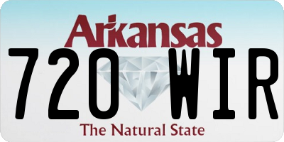 AR license plate 720WIR
