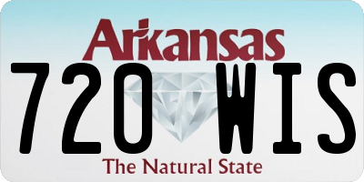 AR license plate 720WIS