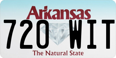 AR license plate 720WIT