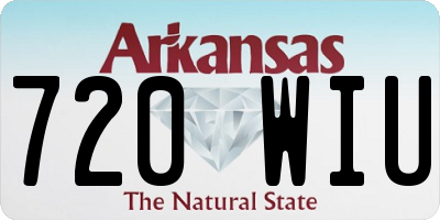 AR license plate 720WIU