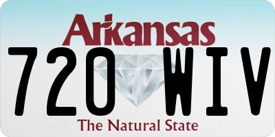 AR license plate 720WIV