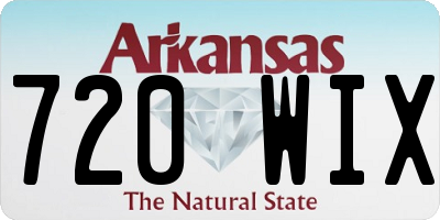 AR license plate 720WIX