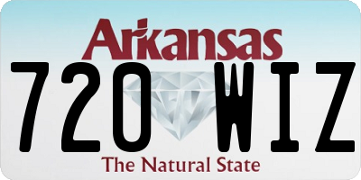 AR license plate 720WIZ