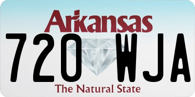 AR license plate 720WJA