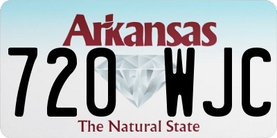AR license plate 720WJC