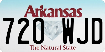 AR license plate 720WJD