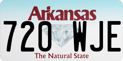 AR license plate 720WJE