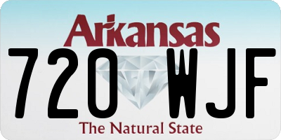 AR license plate 720WJF