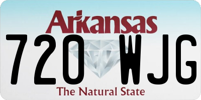 AR license plate 720WJG