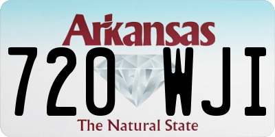 AR license plate 720WJI